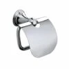 Genoa Toilet Roll Holder With Flap - Chrome - Origins Living -Burlington Bath Shop 107698 genoa toilet roll holder with flap