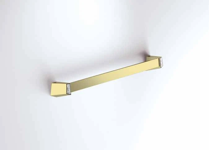 S8 Swarovski - 490mm Towel Rail - Gold - Origins Living 3 S8 Swarovski - 490mm Towel Rail - Gold - Origins Living