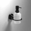 Tecno Project Black Soap Dispenser - Origins Living -Burlington Bath Shop 166244 tecno project black soap dispenser
