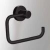 Tecno Project Black Open Toilet Roll Holder - Origins Living -Burlington Bath Shop 176779 tecno project black open toilet roll holder