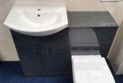 Anthracite Bathroom Furniture Pack Inc Toilet Pan, Seat & Basin -Burlington Bath Shop 20211004 164559 resized