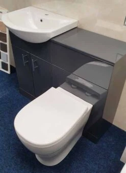 Anthracite Bathroom Furniture Pack Inc Toilet Pan, Seat & Basin -Burlington Bath Shop 20211004 164628 resized