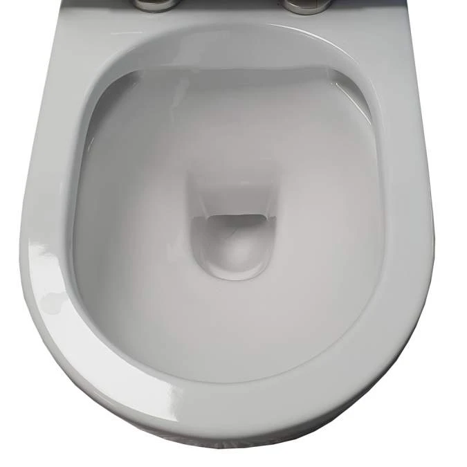 Space Semi-Rimless Short Projection Open Back Toilet Inc Soft Close Seat 7 Space Semi-Rimless Short Projection Open Back Toilet Inc Soft Close Seat - Image 5