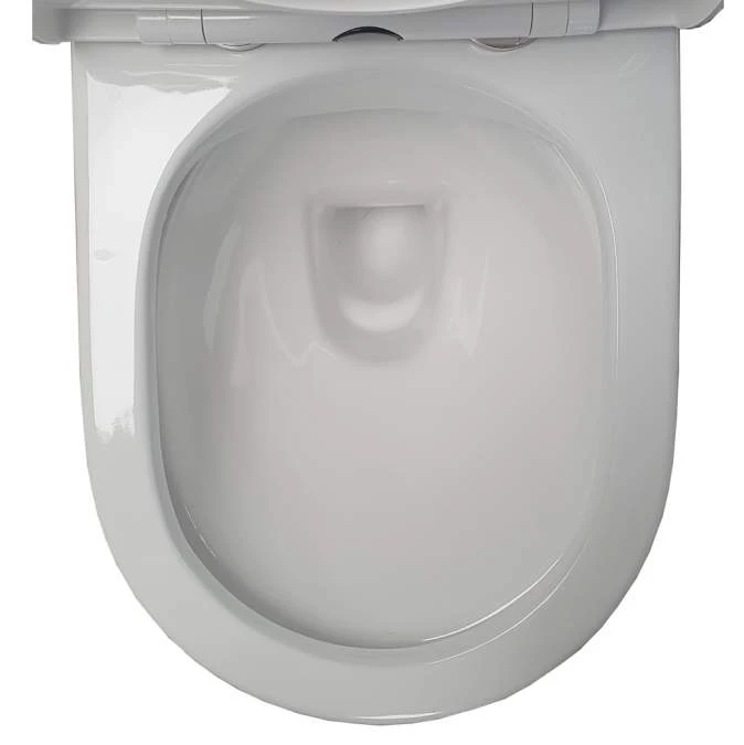 Space Semi-Rimless Short Projection Open Back Toilet Inc Soft Close Seat 8 Space Semi-Rimless Short Projection Open Back Toilet Inc Soft Close Seat - Image 6