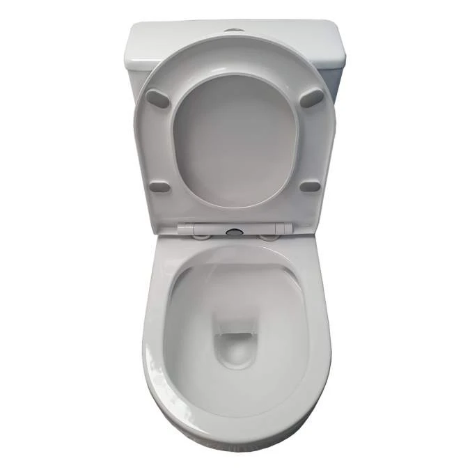 Space Semi-Rimless Short Projection Open Back Toilet Inc Soft Close Seat 6 Space Semi-Rimless Short Projection Open Back Toilet Inc Soft Close Seat - Image 4