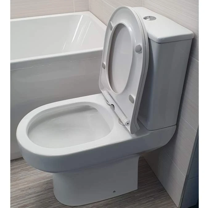 Space Semi-Rimless Short Projection Open Back Toilet Inc Soft Close Seat 5 Space Semi-Rimless Short Projection Open Back Toilet Inc Soft Close Seat - Image 3