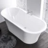 Beaufort Margravine 1660 X 730 White Freestanding Bath -Burlington Bath Shop 33.0001 1
