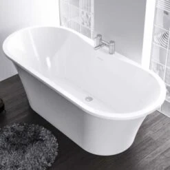 Beaufort Margravine 1660 X 730 White Freestanding Bath