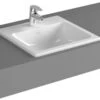 VitrA S20 Square Counter Top Inset Basin 450 X 450mm -Burlington Bath Shop 5463 L