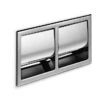 Inda Hotellerie Recessed Double Toilet Roll Holder - A8029D -Burlington Bath Shop A8029D