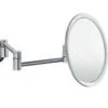 Inda Wall-mounted Magnifying Mirror, Double Jointed Arm 1 Inda Wall-mounted Magnifying Mirror, Double Jointed Arm -Burlington Bath Shop AV058L