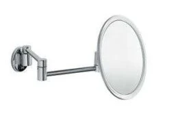 Inda Wall-mounted Magnifying Mirror, Double Jointed Arm