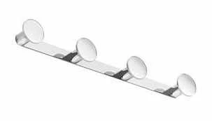 Inda One Quadruple Robe Hook 42 X 4H X 4cm 3 Inda One Quadruple Robe Hook 42 X 4H X 4cm