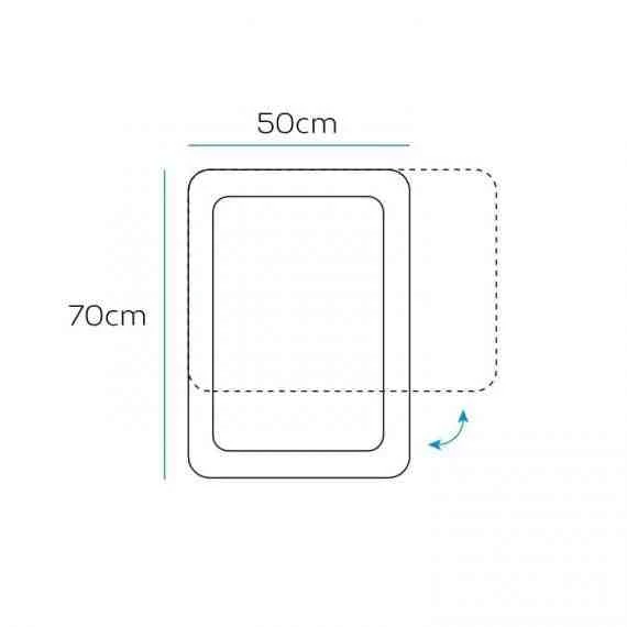 HIB Georgia 50 Decorative Bathroom Mirror - 500mm 8 HIB Georgia 50 Decorative Bathroom Mirror - 500mm - Image 6