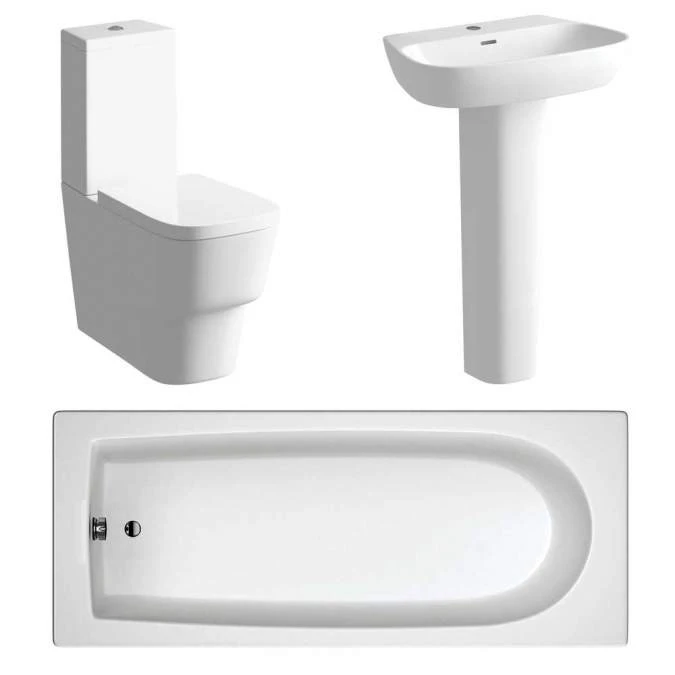 Allier Bathroom Suite, Basin, Close Coupled WC & 1700mm Bath 3 Allier Bathroom Suite, Basin, Close Coupled WC & 1700mm Bath