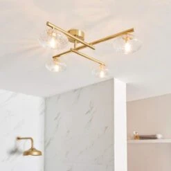 Allier Ceiling Light - Brushed Brass -Burlington Bath Shop Allier Ceiling Light Lifestyle3