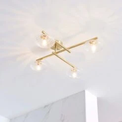 Allier Ceiling Light - Brushed Brass -Burlington Bath Shop Allier Ceiling Light Lifestyle5