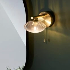 Allier Wall Light - Brushed Brass -Burlington Bath Shop Allier Wall Light Lifestyle6