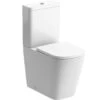 Ankam Rimless Close Coupled Fully Shrouded Short Projection WC & Soft Close Seat 2 Ankam Rimless Close Coupled Fully Shrouded Short Projection WC & Soft Close Seat -Burlington Bath Shop Ankam CCWC Short Projection CO