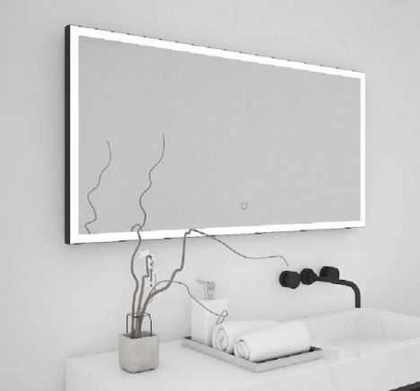 Tate Light Rectangular Mirror 50 Black - 50x100cm 4 Tate Light Rectangular Mirror 50 Black - 50x100cm - Image 2