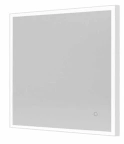 Tate Light Square Mirror 70 White - 70x70cm - Origins Living -Burlington Bath Shop B008264