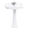 Burlington Edwardian 80cm Basin & Classic Pedestal -Burlington Bath Shop B18 1TH Edwardian 80cm 1th basin regal pedestal 1
