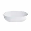 Clearwater Formoso Matt Clear Stone Countertop Basin - 550 X 350 - B1ACSM -Burlington Bath Shop B1ACSM 2