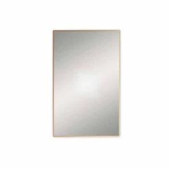 Docklands 500 X 800 Brushed Brass Rectangular Mirror - Origins Living