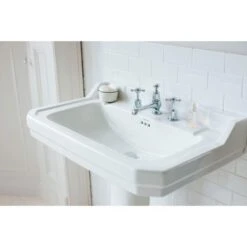 Burlington Edwardian 61cm Basin & Pedestal -Burlington Bath Shop B5 1TH P1 RS 2