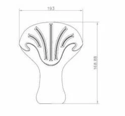 Bayswater Single Ended 1700mm Rolltop Shower Bath -Burlington Bath Shop BAYB001 tech 3