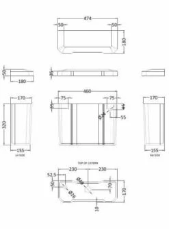 Bayswater Fitzroy Traditional Low Level Toilet - Flush Handle 17 Bayswater Fitzroy Traditional Low Level Toilet - Flush Handle -Burlington Bath Shop BAYC018 tech