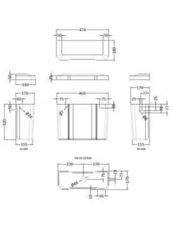 Bayswater Fitzroy Traditional High Level Toilet Chrome Flush Pipe Kit - Pull Flush -Burlington Bath Shop BAYC020 tech
