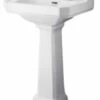Bayswater Fitzroy 560mm 1 Tap Holes Basin & Comfort Height Pedestal