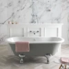 Elmstead Roll Top Bath - 1700 X 745 - Bespoke Colour By BC Designs -Burlington Bath Shop BC Designs Elmstead Acrylic Double ended Roll Top Bath