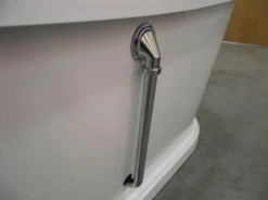 Elmstead Roll Top Bath - 1500 X 745 - Bespoke Colour By BC Designs -Burlington Bath Shop BC Designs WAS030 Exposed Bath Waste Image 2