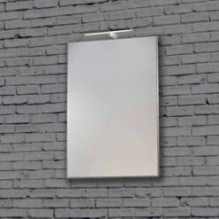 Metro 60 Framed Mirror 600 X 800mm - Polished Frame - Origins Living -Burlington Bath Shop BR 8060 1135 S metro mirror polished frame with light lifestyle