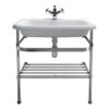 Burlington Natural Stone Basin With Optional Chrome Wash Stand -Burlington Bath Shop Basin 750 stand