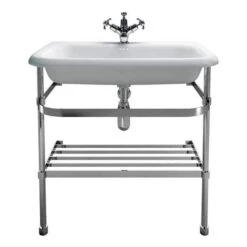 Burlington Natural Stone Basin With Optional Chrome Wash Stand