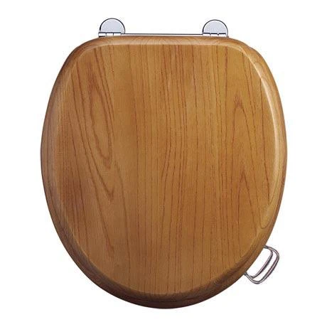 Burlington Golden Oak Real Wood Traditional Toilet Seat 3 Burlington Golden Oak Real Wood Traditional Toilet Seat