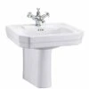 Burlington Victorian 56cm Basin & Semi Pedestal