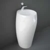 Cloud Gloss Freestanding Wash Basin By RAK Ceramics -Burlington Bath Shop CLOFS5001AWHA
