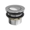 Clearwater Sprung Chrome Plug Bath Waste Un-Slotted CW2 -Burlington Bath Shop CW2 CO