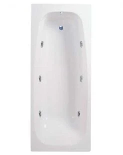 Aquabath Caymen 1700 X 700mm 6 Jet Whirlpool Single Ended Bath
