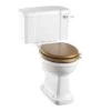 Burlington Close Coupled WC & White Ceramic Cistern With Lever P5 C1 -Burlington Bath Shop Close Coupled WC P52BC1 T 5
