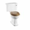Burlington Regal Close Coupled WC & White Ceramic Cistern With Chrome Push Button P12 C2 -Burlington Bath Shop Close Coupled WC P52BC2 T 4