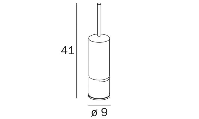 Inda Colorella Toilet Brush And Holder A3184A 4 Inda Colorella Toilet Brush And Holder A3184A - Image 2