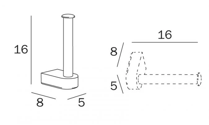 Inda Hotellerie Spare Toilet Roll Holder - A38250 4 Inda Hotellerie Spare Toilet Roll Holder - A38250 - Image 2