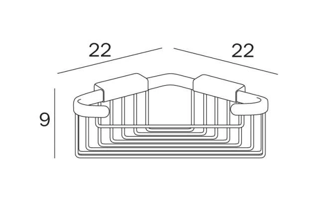 Inda Hotellerie Shower Basket AV031A 4 Inda Hotellerie Shower Basket AV031A - Image 2