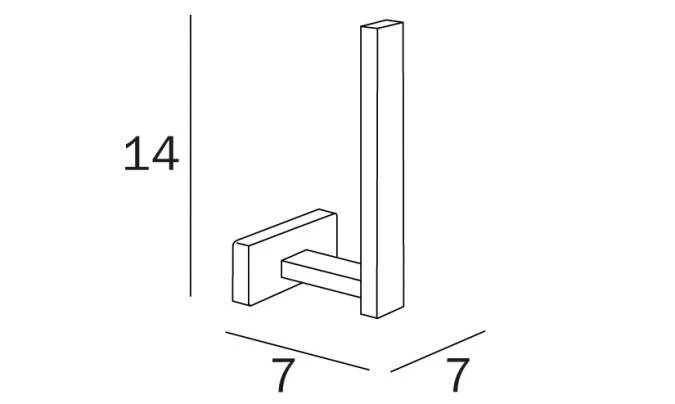Inda Lea Spare Toilet Roll Holder - A18280 4 Inda Lea Spare Toilet Roll Holder - A18280 - Image 2
