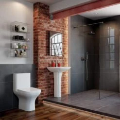 Crest Close Coupled Open Back WC & Wrapover Soft Close Seat 8 Crest Close Coupled Open Back WC & Wrapover Soft Close Seat -Burlington Bath Shop Crest CCWC Wrapover Seat Lifesttyle 2